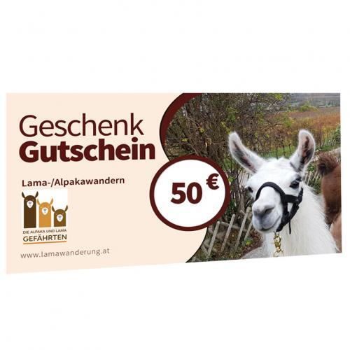 Alpaka Wanderung Gutschein